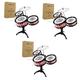Abaodam 3 Pcs Mini Drum Wood Drum Sticks Kids Music Drums Band Drumsticks Drums for Kids Infant Suit Toy Drum Sticks Baby Suits Drum Kit Music Learning Game Percussion Electric Red Toddler