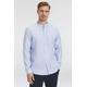 Leinenhemd OLYMP "Casual" Gr. XL, N-Gr, blau (bleu) Herren Hemden Langarm