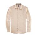 Leinenhemd OLYMP "Casual" Gr. XXL, N-Gr, beige Herren Hemden Langarm