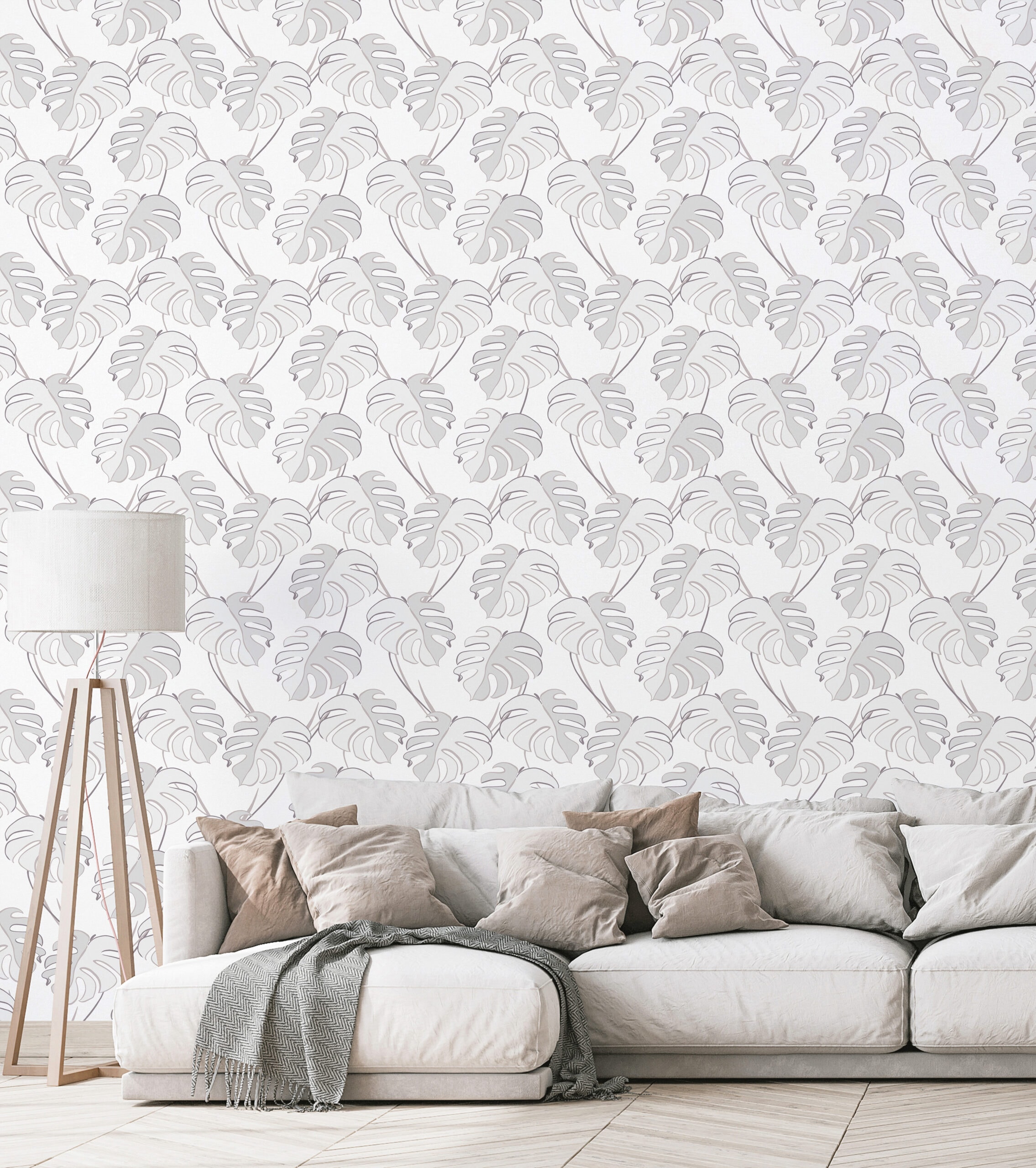 Vliestapete MARBURG "Urban Blooms", weiß, B:0,53m L:10,05m, Vlies, Tapeten, moderne Tapete für Wohnzimmer Schlafzimmer Küche