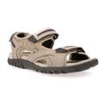 Sandale GEOX "UOMO SANDAL STRADA" Gr. 42, blau (sandfarben, navy) Herren Schuhe Sandalen