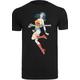 Kurzarmshirt F4NT4STIC "Herren Wonder Woman Jump with T-Shirt Round Neck" Gr. 3XL, schwarz (black) Herren Shirts T-Shirts