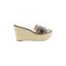 Coach Wedges: Gray Jacquard Shoes - Women's Size 6 1/2