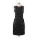 J.Crew Casual Dress - Sheath Crew Neck Sleeveless: Black Solid Dresses - Women's Size 2
