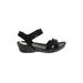 Camper Wedges: Black Solid Shoes - Women's Size 38 - Open Toe