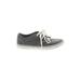 Vans Sneakers: Gray Print Shoes - Women's Size 7 - Almond Toe
