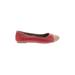 Fossil Flats: Red Shoes - Women's Size 8 1/2 - Round Toe