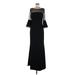 Calvin Klein Casual Dress - Sheath: Black Solid Dresses - Women's Size 6