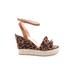 CCOCCI Wedges: Brown Leopard Print Shoes - Women's Size 7