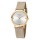 REGENT UR2154074 Women's Analogue Watch with Leather Strap Gold, Gold silver