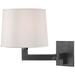 Hudson Valley Fairport 9In Steel 1 Light Wall Sconce