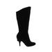 Fergalicious Boots: Slouch Stiletto Casual Black Solid Shoes - Women's Size 7 - Almond Toe