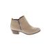 Lucky Brand Ankle Boots: Tan Solid Shoes - Women's Size 8 - Almond Toe