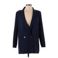 Mural Coat: Mid-Length Blue Print Jackets & Outerwear - Women's Size Small