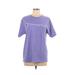 Champion Active T-Shirt: Purple Graphic Activewear - Women's Size Large