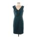 Adrienne Vittadini Casual Dress - Sheath: Teal Dresses - Women's Size 6