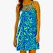 Lilly Pulitzer Dresses | Lilly Pulitzer Reesy Dress Size Xl I’m No Angel Print Blue Green Fish Vacation | Color: Blue/Green | Size: Xl