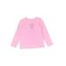 Good Kidz Long Sleeve T-Shirt: Pink Print Tops - Kids Girl's Size 10