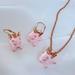 Kate Spade Jewelry | Kate Spade Pink Pig Necklace And Earrings | Color: Gold/Pink | Size: Os