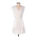 Cloth & Stone Casual Dress - Shirtdress: White Dresses - Women's Size X-Small