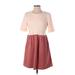 FP BEACH Casual Dress - DropWaist: Pink Color Block Dresses - Women's Size Small