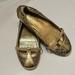 Coach Shoes | Coach Leather Cut-Out Ballet Flats! | Color: Gold/Tan | Size: 8