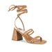 Anthropologie Shoes | Anthropologie Dolce Vita Paxx Strappy Lace Up Sandal Heels Tan Brown 6.5 | Color: Brown/Tan | Size: 6.5