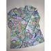 Lilly Pulitzer Tops | Lilly Pulitzer Amelia Island Women’s Tunic Multi Color Conch Shirt Size Small | Color: Green/Pink | Size: S