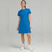 Lululemon Athletica Dresses | Like New Lululemon Lululemon Classic-Fit Cotton-Blend T-Shirt Dress In Poolside | Color: Blue | Size: 10