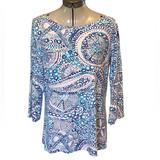 Lilly Pulitzer Tops | Lilly Pulitzer Tunic Size L | Color: Blue/White | Size: L