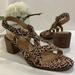 Madewell Shoes | Madewell The Alyssa Sandal In Spotted Calf Hair | Color: Black/Tan | Size: 9.5