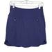 Athleta Shorts | Athleta Fairway Golf Skort 16" Size S Navy Blue Lined Skirt Zip Pockets Stretch | Color: Blue | Size: S