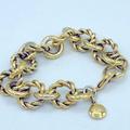 J. Crew Jewelry | J Crew Gold Tone Round Chain Link Bracelet Signed Size 6 1/2” Good Condition | Color: Gold | Size: Os