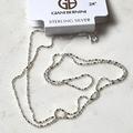 Giani Bernini Jewelry | Giani Bernini 24" Sterling Silver Dot Dash Link Chain Necklace Nwt | Color: Silver | Size: 24"