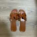 Zara Shoes | Brown H Leather Slides | Color: Brown | Size: 9