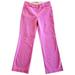 Lilly Pulitzer Pants & Jumpsuits | Lilly Pulitzer Chino Pants Women Sz 0 Pink Cotton Wide Leg Casual Preppy Resort | Color: Pink | Size: 0