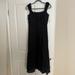 Zara Dresses | Black Lace Up Back Zara Dress Nwt | Color: Black | Size: S