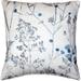 Field of Dreams Cream White Cotton 20x20 Throw Pillow with Polyfill Insert