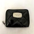 Michael Kors Bags | Michael Kors Small Black Patent Quilted Zip Wallet | Color: Black/Silver | Size: Os