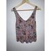 American Eagle Outfitters Tops | Ae Soft & Sexy Crepe Tank Top Pink Floral Pattern Stretchy Size Small Loose Q | Color: Pink | Size: S