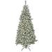 National Tree Company 7.5ft Pre-lit Artificial Snowy Chatham Slim Hinged Tree with PowerConnect™, 400 Dual Color® LED Lights-UL