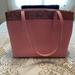 Kate Spade Bags | Kate Spade Pink Zipper Top Tote With Glitter Stripe Trim. Dust Bag Included | Color: Pink | Size: Os