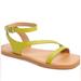 Madewell Shoes | Madewell 9 Sandals The Mabel Asymmetric Strap Sandal In Citrus Lime Nib Nwt | Color: Green | Size: 9