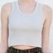 Brandy Melville Tops | Brandy Melville Connor Tank Top Ribbed In Grey/Tan One Size | Color: Gray/Tan | Size: One Size