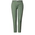 Street One QR Chino peach Twill Co/Ea Damen dry salvia green, Gr. 36-28, Baumwolle, Casual Fit Damenhose, Middle Waist, Slim Legs, Chino,