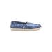 TOMS Flats: Blue Shoes - Women's Size 8 - Almond Toe
