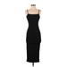 PrettyLittleThing Cocktail Dress - Bodycon: Black Solid Dresses - Women's Size 6