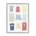 Stupell Industries Ba-071-Framed Modern Life Jackets On Canvas by Lil' Rue Print Canvas in Blue/Red/White | 20 H x 16 W x 1.5 D in | Wayfair