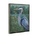 Stupell Industries Heron At Lake Painting Framed On Wood Print Wood in Brown/Green | 31 H x 25 W x 1.7 D in | Wayfair ay-953_ffl_24x30