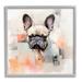 Stupell Industries Az-109-Framed French Bulldog Abstract Canvas in Gray | 24 H x 24 W x 1.5 D in | Wayfair az-109_gff_24x24